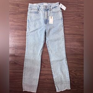 GOOD AMERICAN Good Classic Slim Straight Jeans Size 8